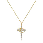Crown & Cross Pendant Choker Necklace
