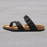Women's Shoes with Natrual Soft Cork Footbed and Leather