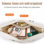 Diamond Grid Dry And Wet Separation Bag