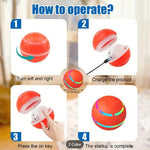 Interactive Automatic Moving Toys With LED Flash Ball