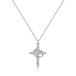 Crown & Cross Pendant Choker Necklace