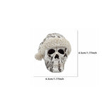 Mini Skeleton with Christmas Hat