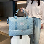 Diamond Grid Dry And Wet Separation Bag