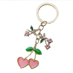 Heart & Cherry Keychain