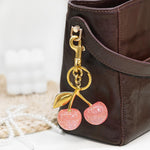 Cute Cherry Design Keychain