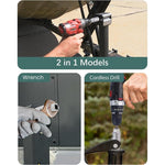 Stainless Steel Trailer Jack Electric Drill Adapter