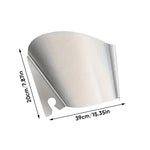 Stainless steel pouring shield