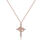 Crown & Cross Pendant Choker Necklace