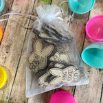 Easter Egg Stuffing Wooden Rabbit Token