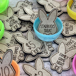 Easter Egg Stuffing Wooden Rabbit Token