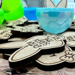 Easter Egg Stuffing Wooden Rabbit Token