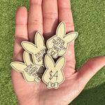 Easter Egg Stuffing Wooden Rabbit Token
