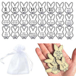 Easter Egg Stuffing Wooden Rabbit Token