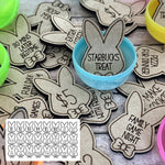Easter Egg Stuffing Wooden Rabbit Token