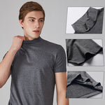 Mens High Neck Slim Fit T-shirt