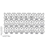 Easter Egg Stuffing Wooden Rabbit Token